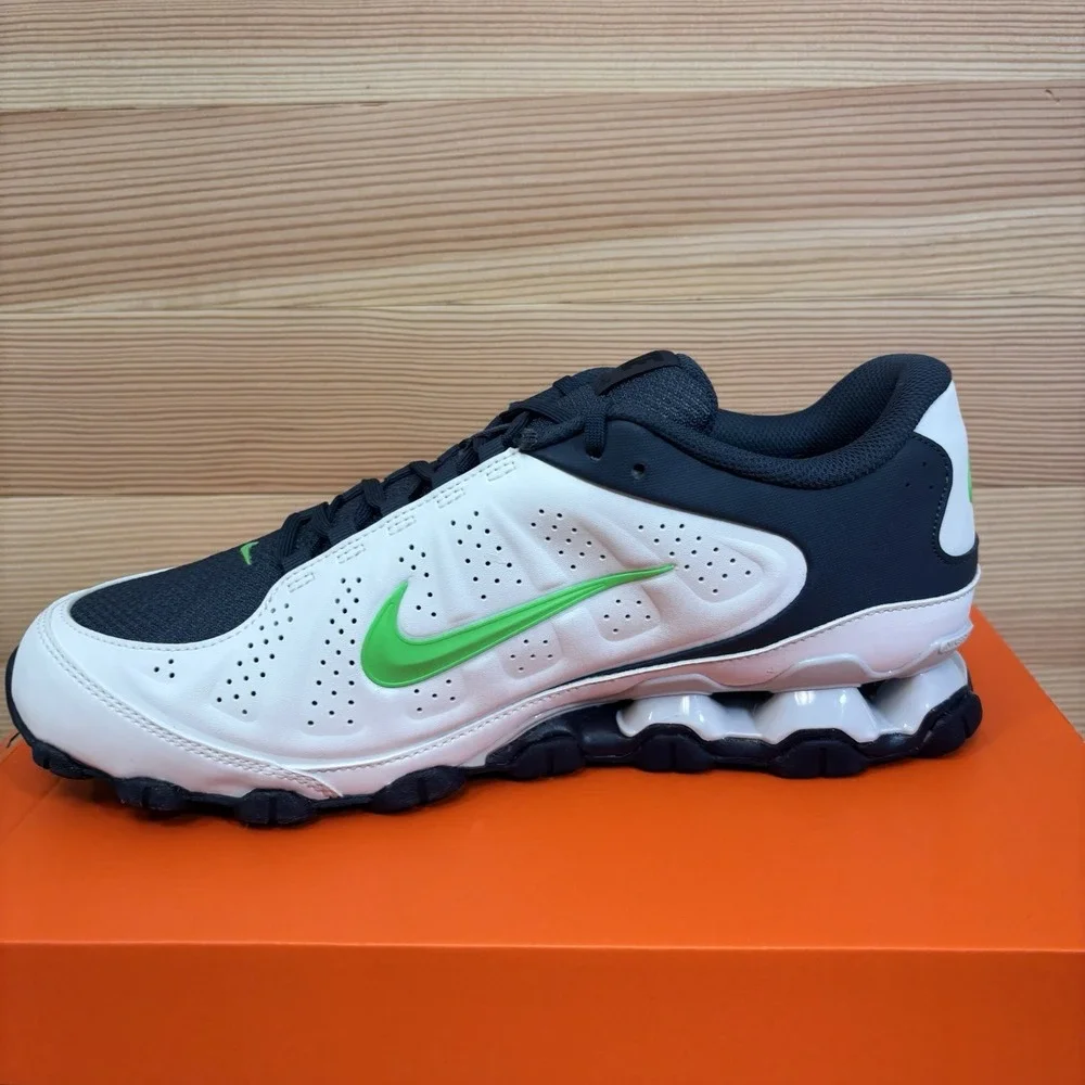 Nike Reax 8 NSW SL Training Shoes Mens 10 White Green Navy IR5118-102